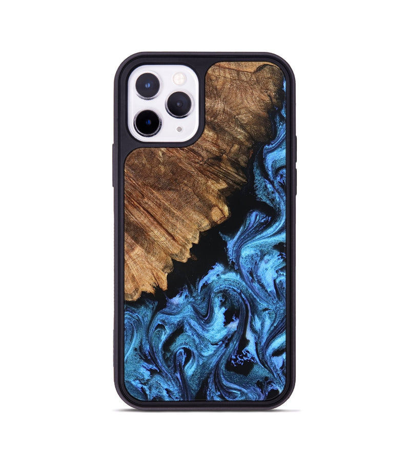 iPhone 11 Pro Wood Phone Case - Nikita (Blue, 827019)