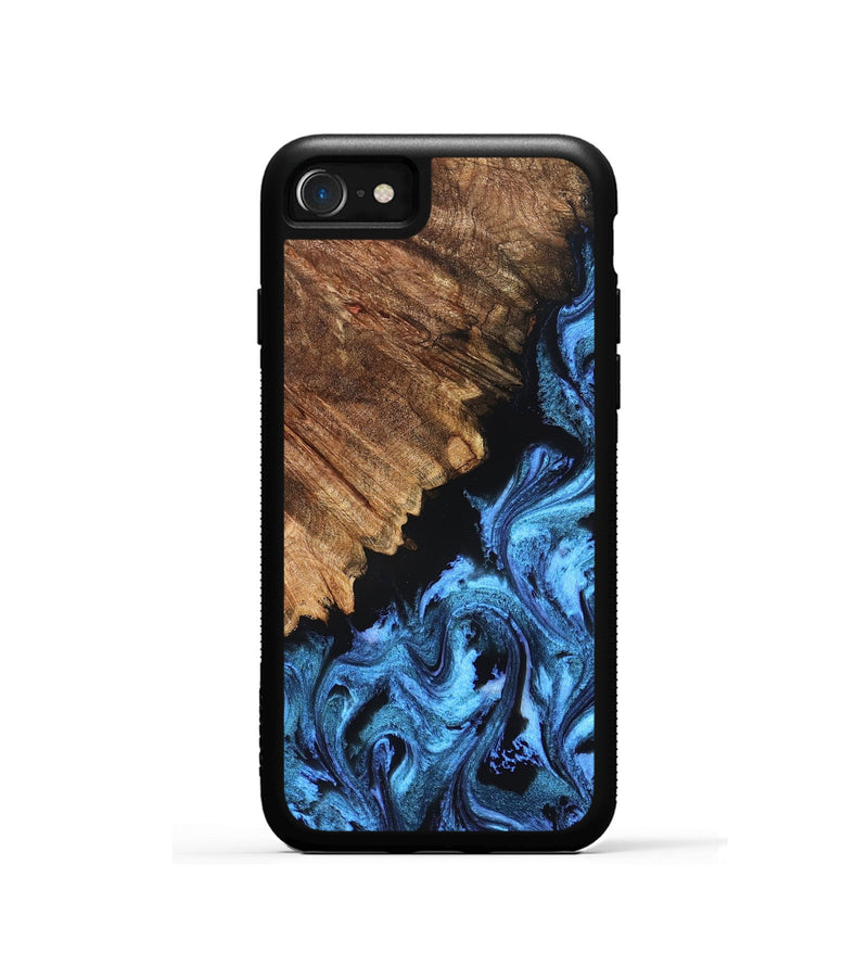 iPhone SE Wood Phone Case - Nikita (Blue, 827019)