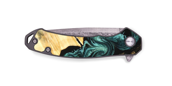 EDC Wood Pocket Knife - Deann (Green, 827020)