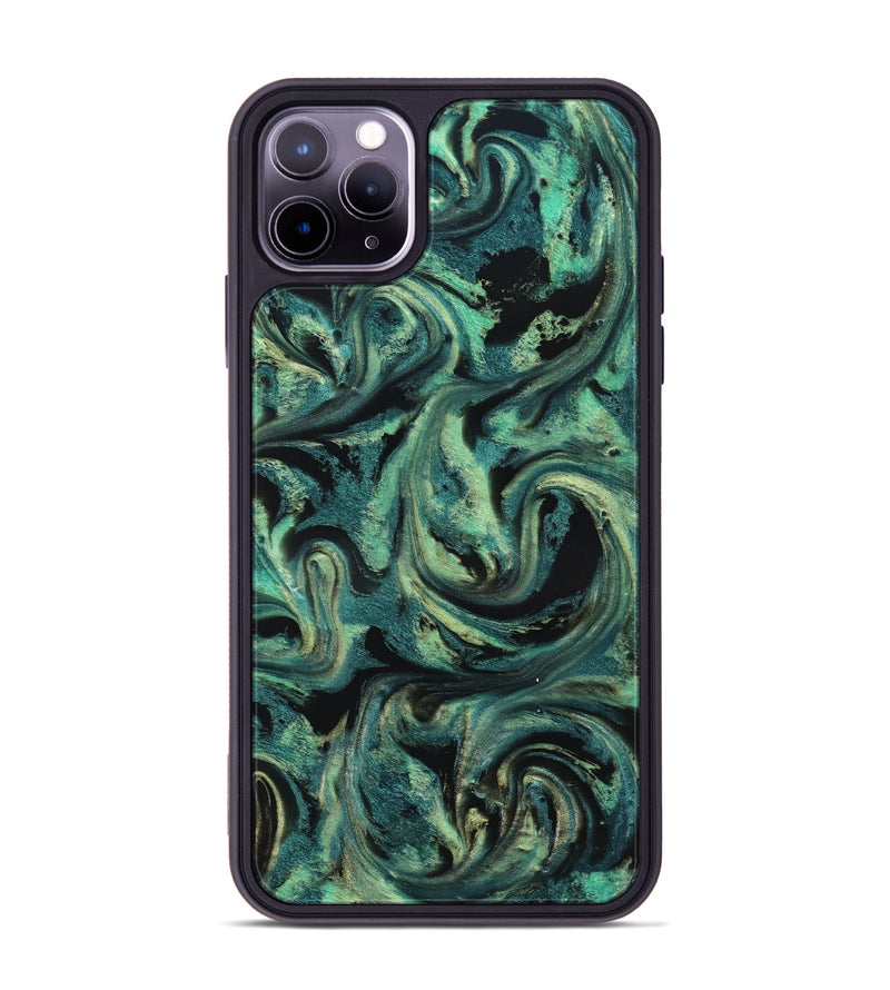 iPhone 11 Pro Max ResinArt Phone Case - Lucca (Green, 827021)