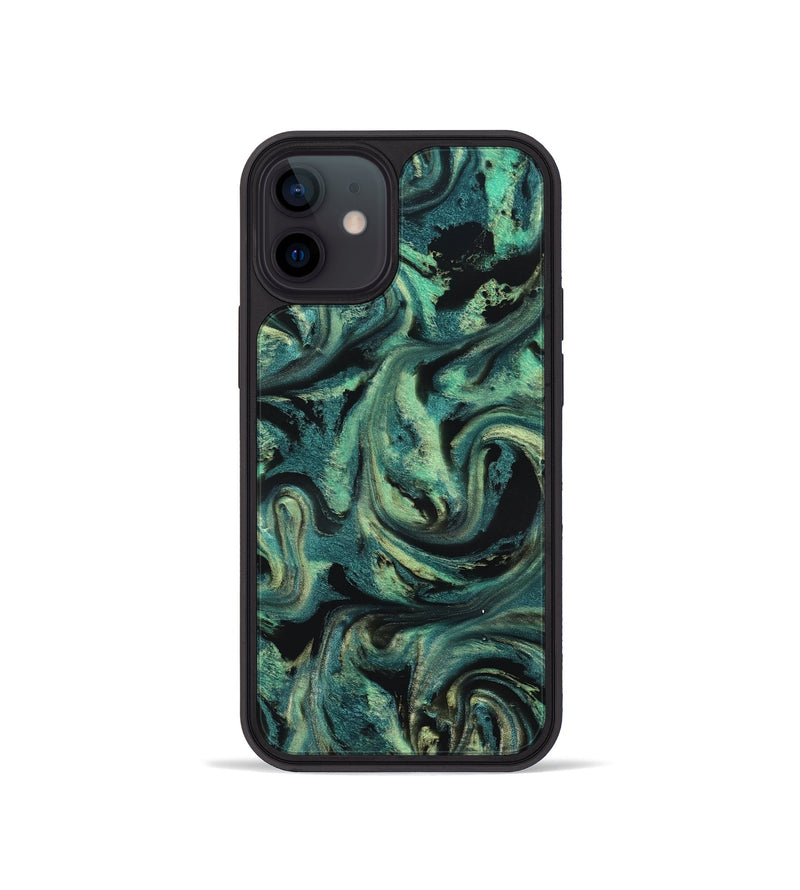 iPhone 12 mini ResinArt Phone Case - Lucca (Green, 827021)