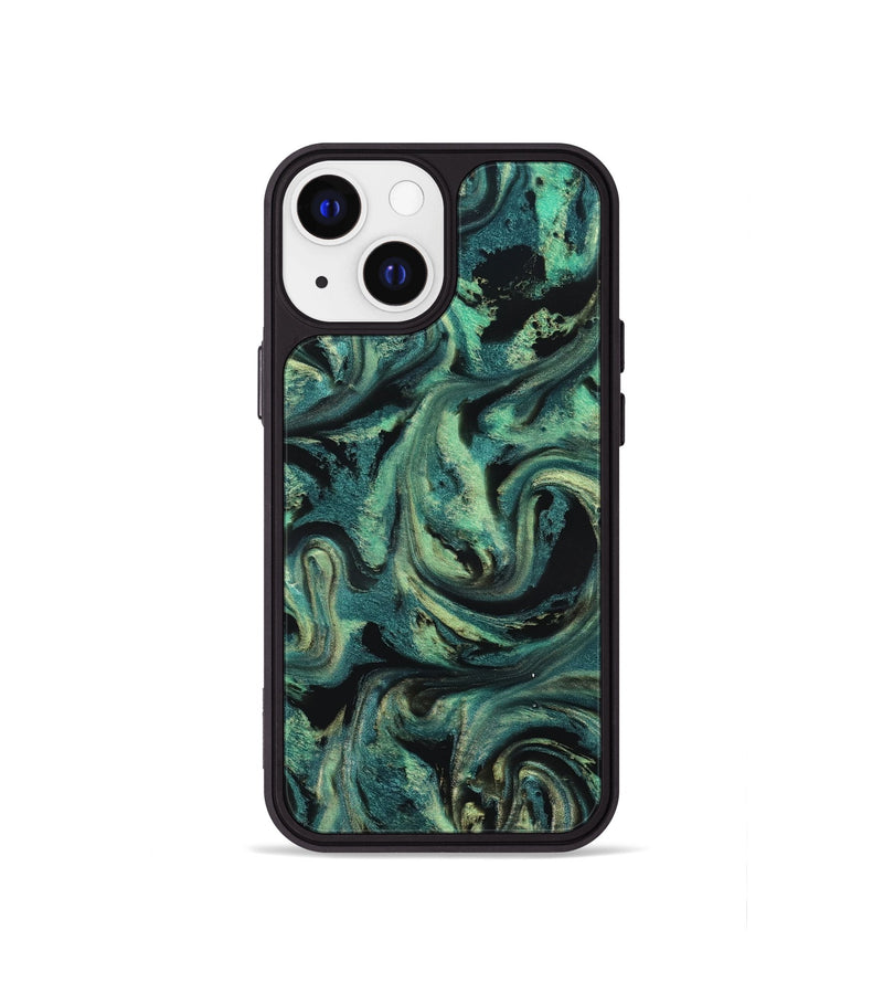 iPhone 13 mini ResinArt Phone Case - Lucca (Green, 827021)