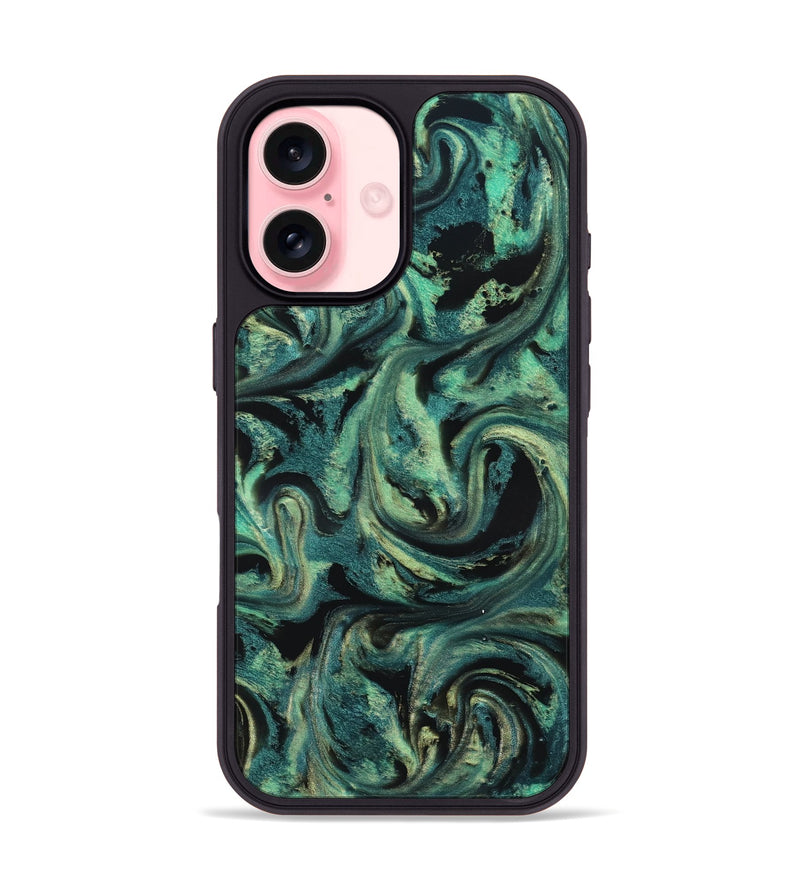 iPhone 16 ResinArt Phone Case - Lucca (Green, 827021)