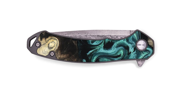EDC Wood Pocket Knife - Tillie (Green, 827023)