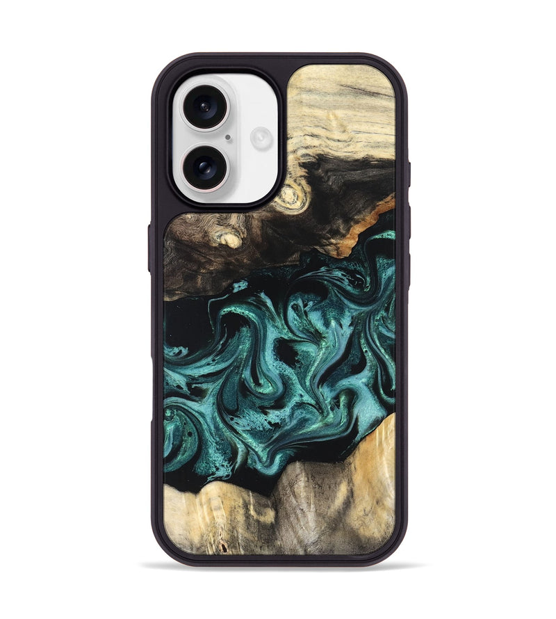iPhone 17 Wood Phone Case - Tillie (Green, 827023)