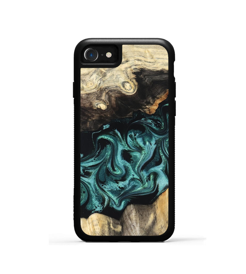 iPhone SE Wood Phone Case - Tillie (Green, 827023)