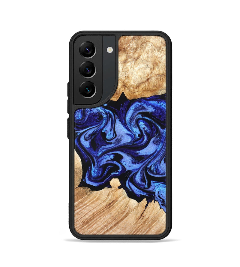 Galaxy S22 Wood Phone Case - Cleta (Blue, 827025)