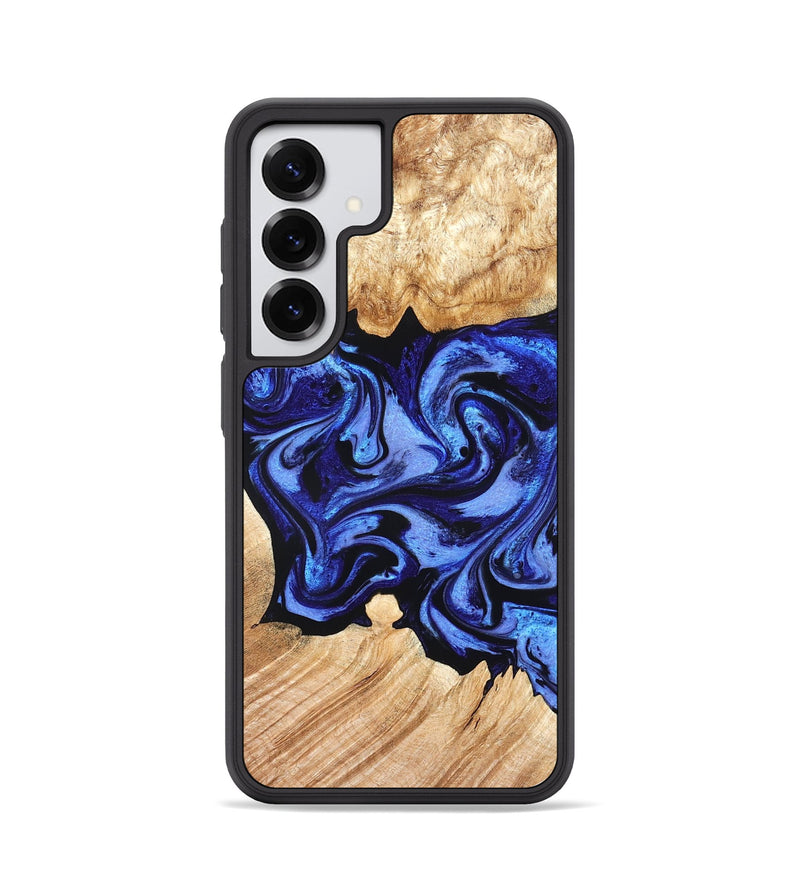 Galaxy S25 Wood Phone Case - Cleta (Blue, 827025)