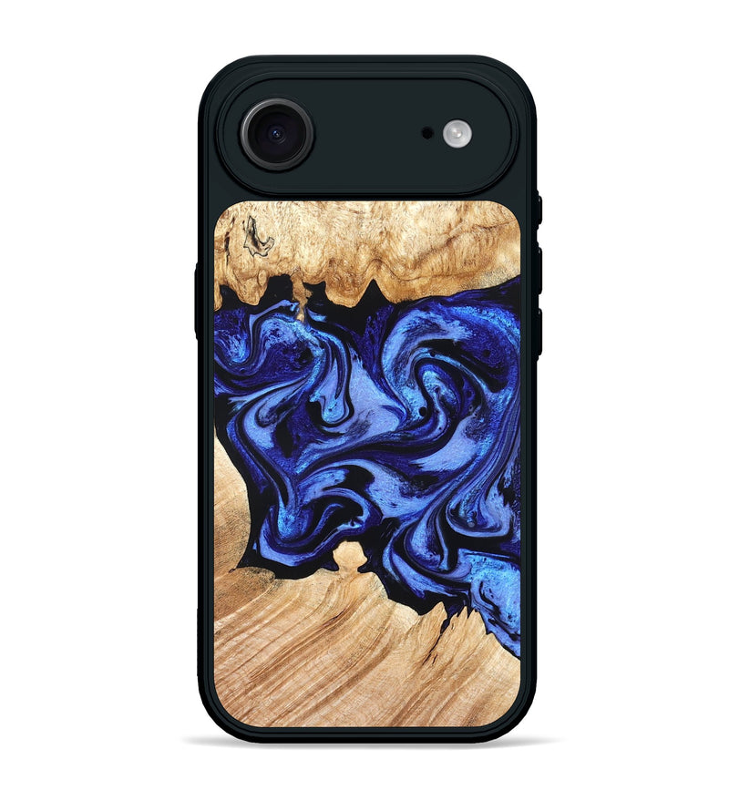 iPhone 17 Air Wood Phone Case - Cleta (Blue, 827025)