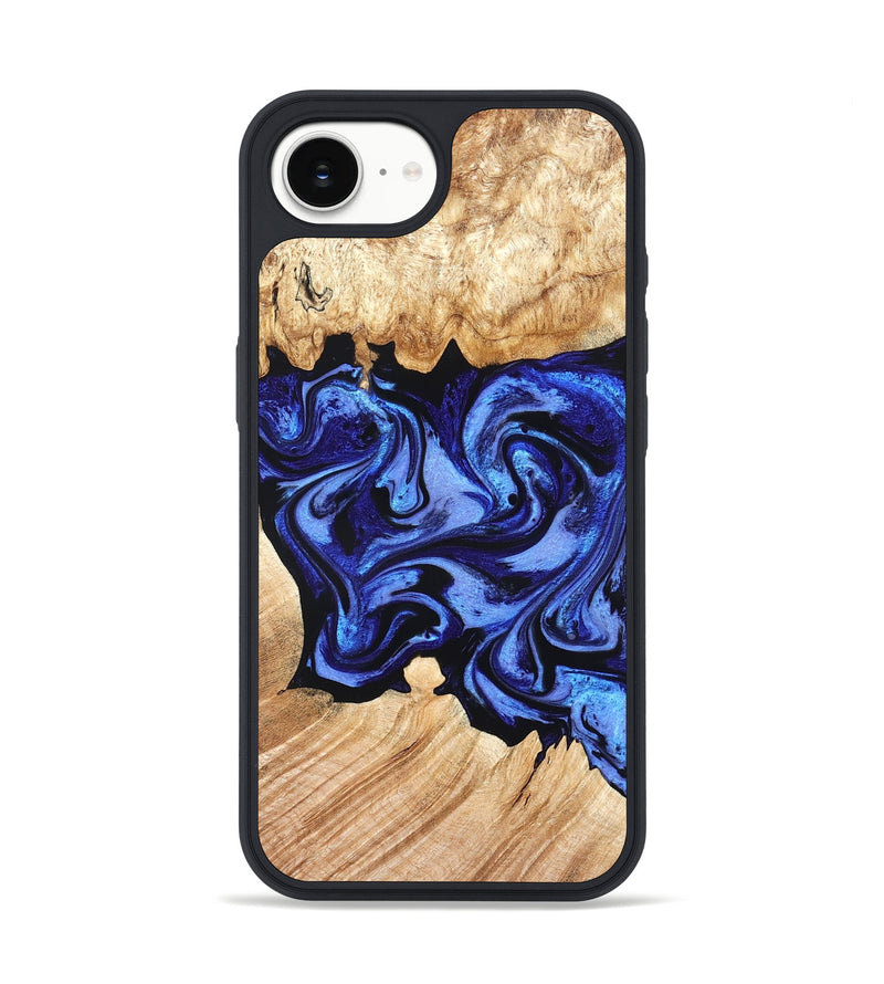 iPhone 17e Wood Phone Case - Cleta (Blue, 827025)