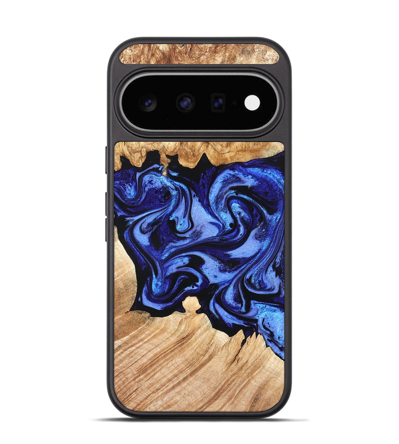Pixel 11 Wood Phone Case - Cleta (Blue, 827025)