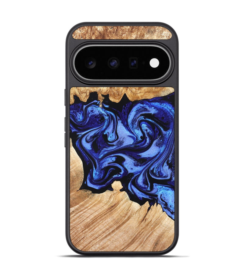Pixel 11 Pro Wood Phone Case - Cleta (Blue, 827025)