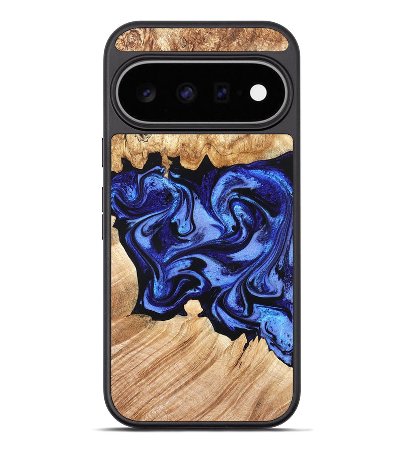 Pixel 11 Pro XL Wood Phone Case - Cleta (Blue, 827025)