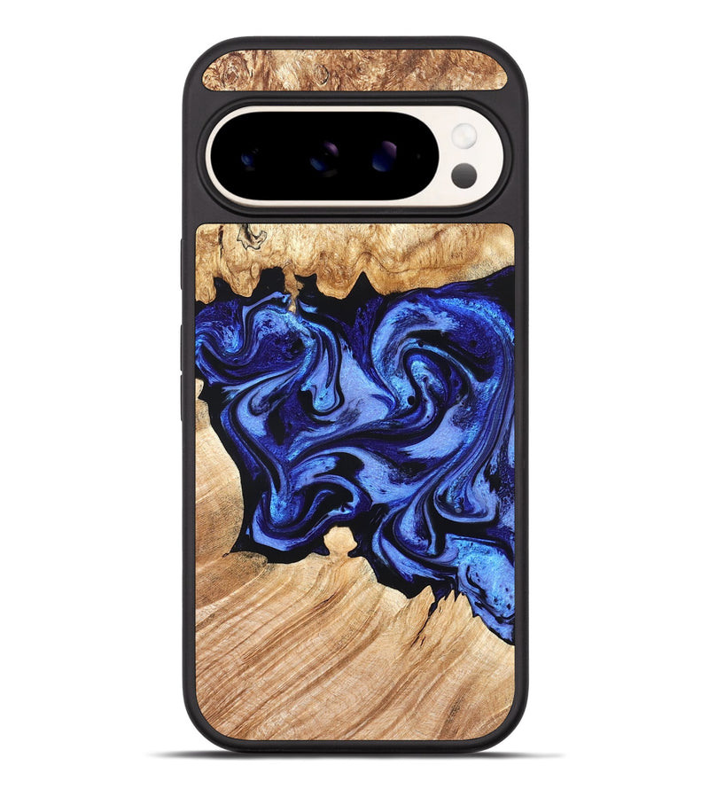 Pixel 9 Pro XL Wood Phone Case - Cleta (Blue, 827025)