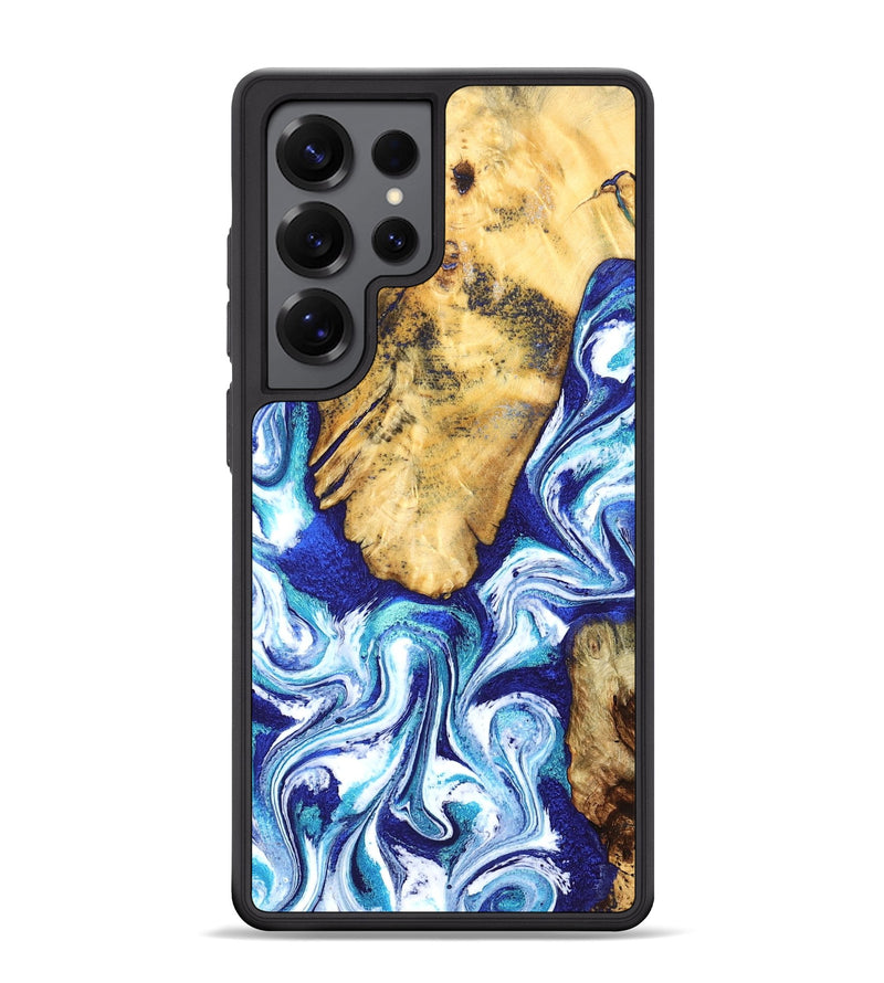 Galaxy S25 Ultra Wood Phone Case - Trace (Blue, 827026)