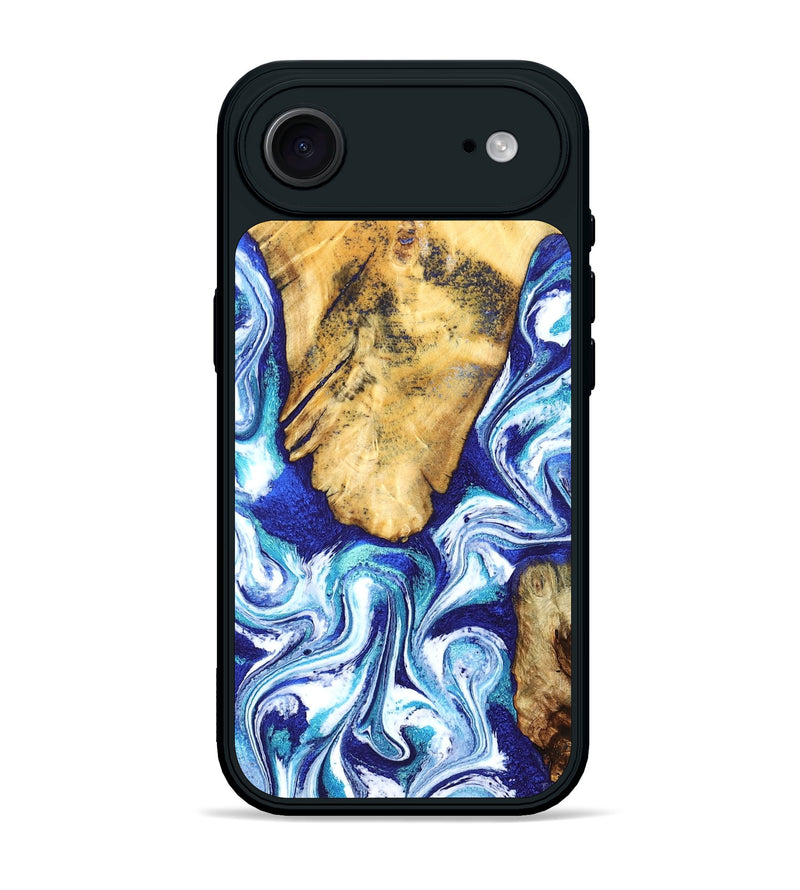iPhone 17 Air Wood Phone Case - Trace (Blue, 827026)