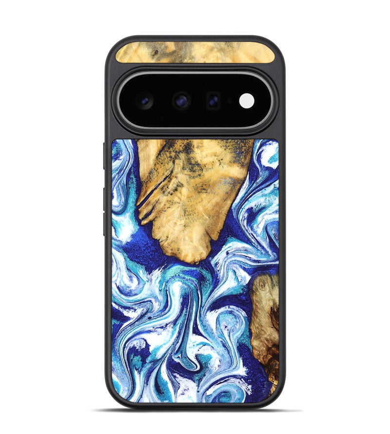 Pixel 11 Pro Wood Phone Case - Trace (Blue, 827026)