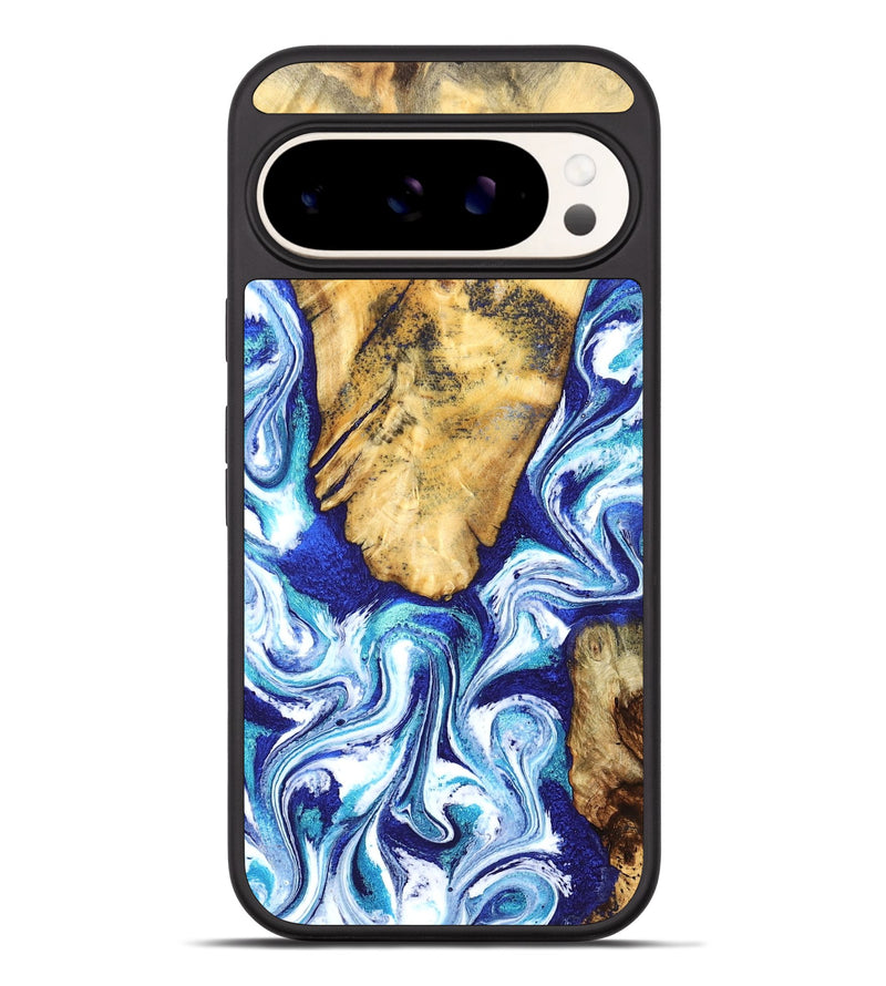 Pixel 9 Pro XL Wood Phone Case - Trace (Blue, 827026)