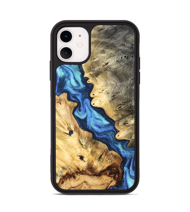 iPhone 11 Wood Phone Case - Kristen (Blue, 827027)