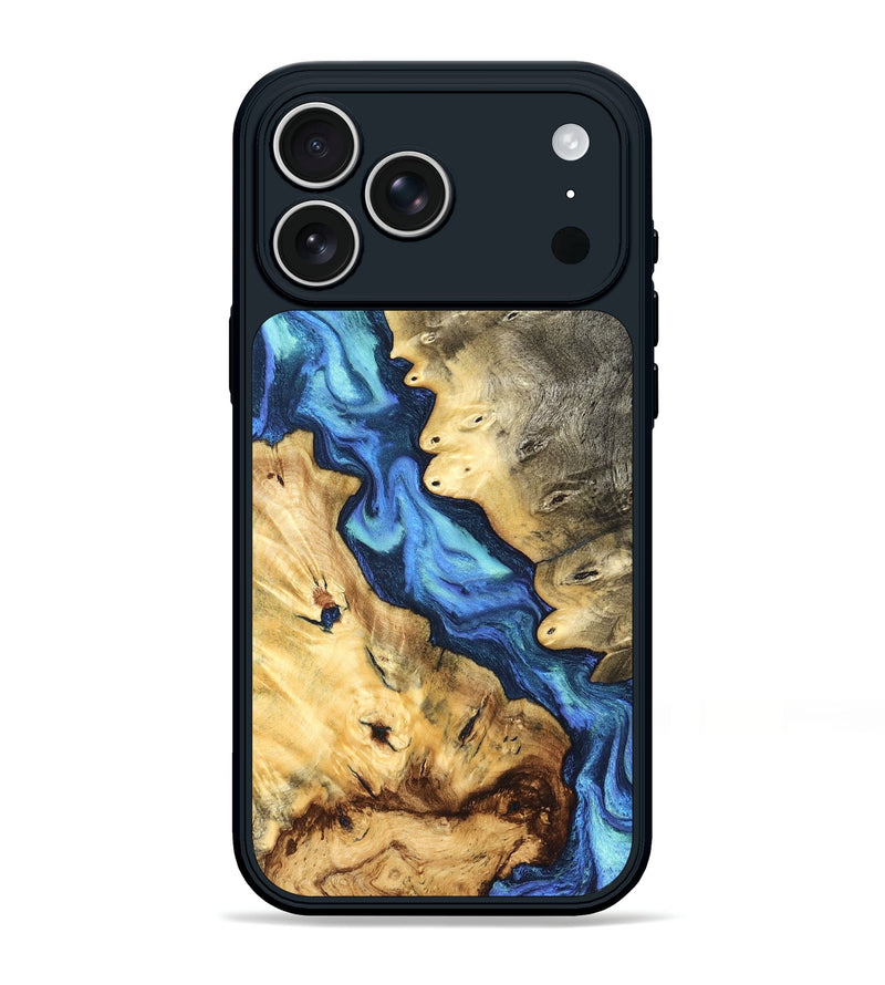 iPhone 17 Pro Max Wood Phone Case - Kristen (Blue, 827027)