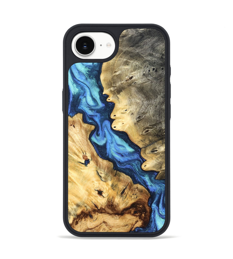 iPhone 17e Wood Phone Case - Kristen (Blue, 827027)