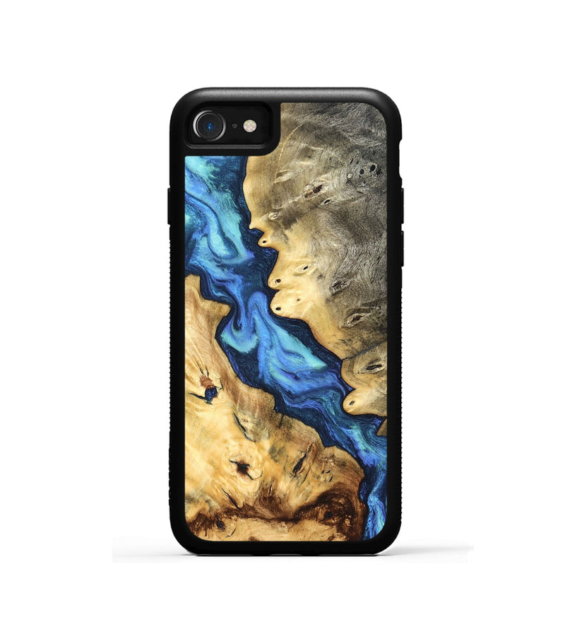 iPhone SE Wood Phone Case - Kristen (Blue, 827027)