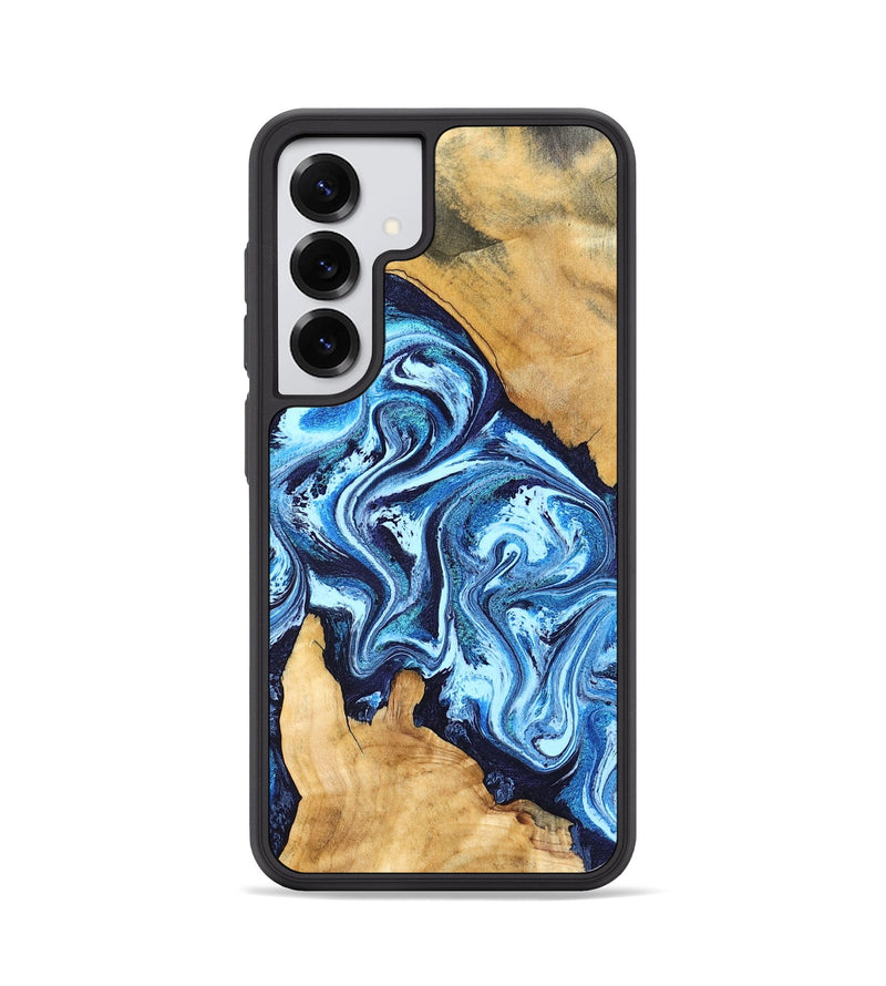 Galaxy S25 Wood Phone Case - Becky (Blue, 827028)