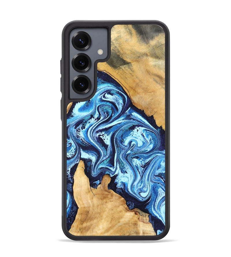 Galaxy S25 Plus Wood Phone Case - Becky (Blue, 827028)