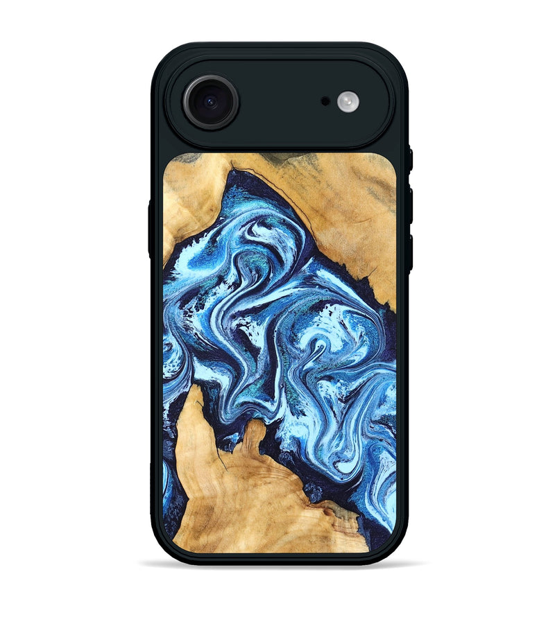 iPhone 17 Air Wood Phone Case - Becky (Blue, 827028)