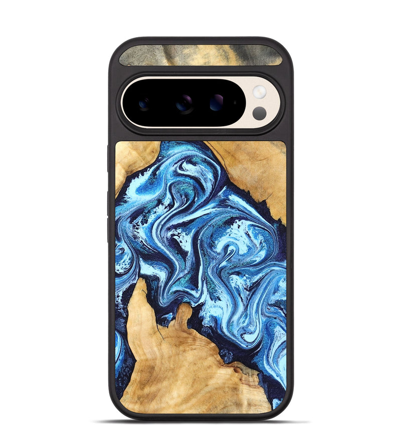 Pixel 10 Wood Phone Case - Becky (Blue, 827028)