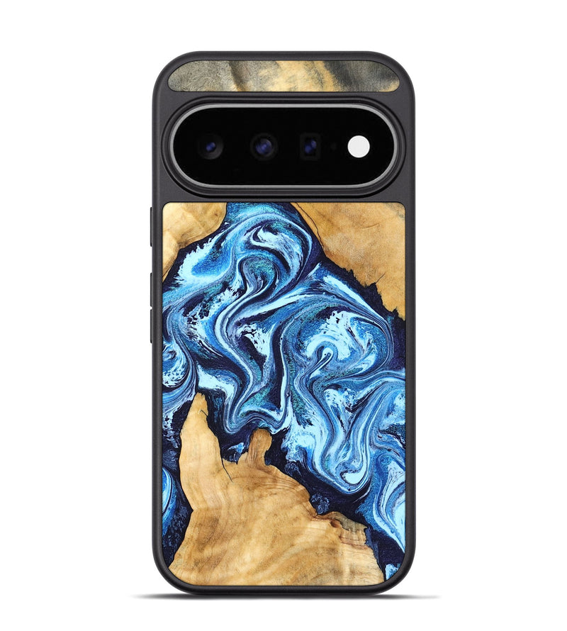 Pixel 11 Pro Wood Phone Case - Becky (Blue, 827028)