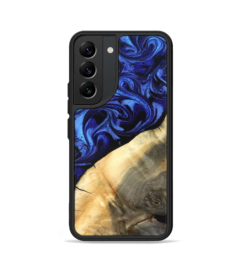 Galaxy S22 Wood Phone Case - Emmet (Blue, 827029)