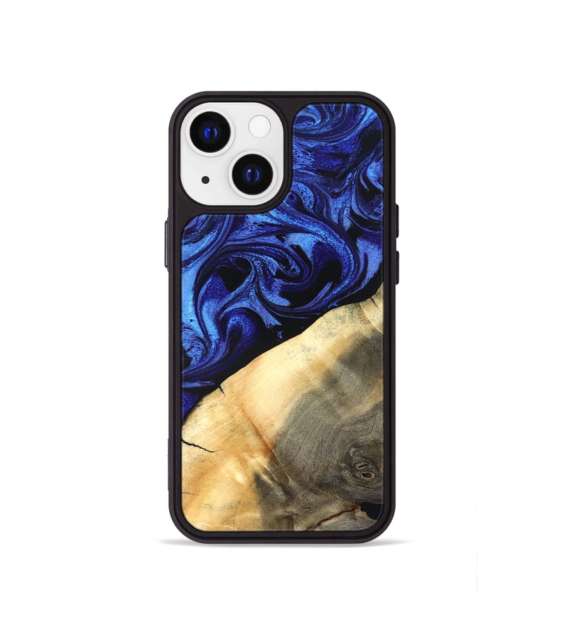 iPhone 13 mini Wood Phone Case - Emmet (Blue, 827029)