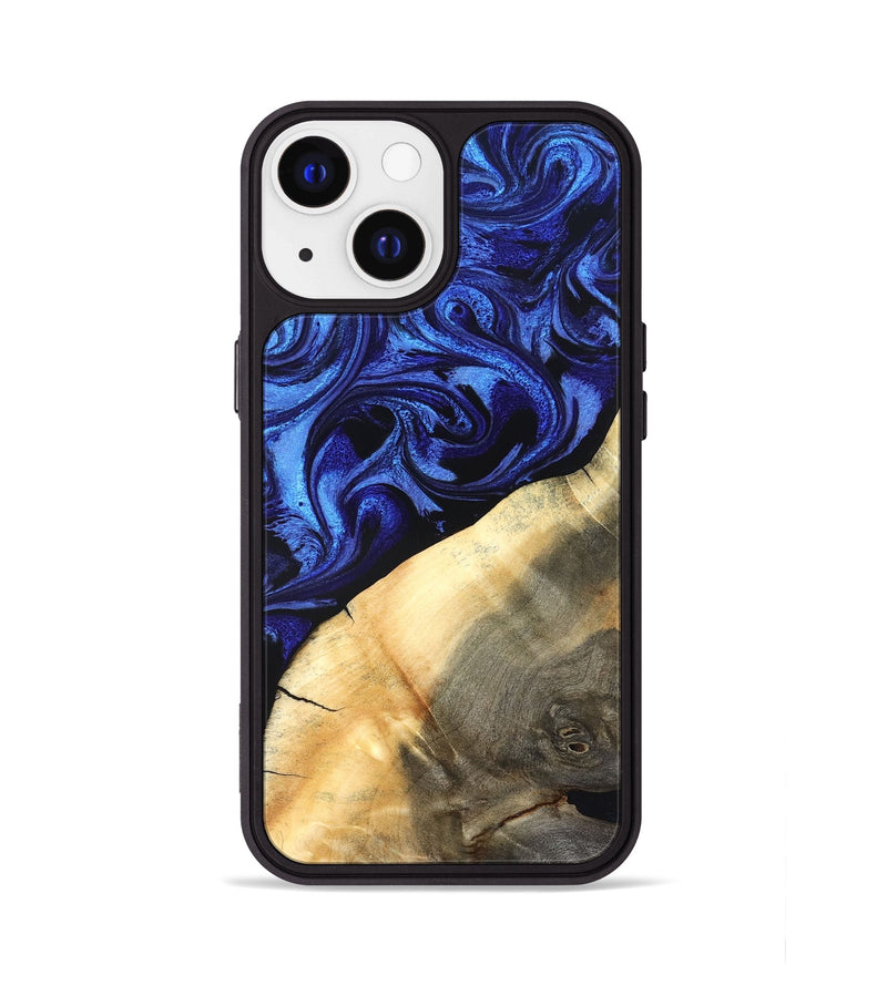 iPhone 13 Wood Phone Case - Emmet (Blue, 827029)