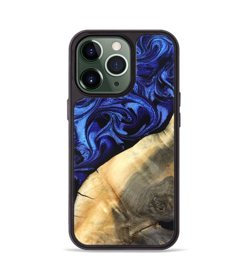 iPhone 13 Pro Wood Phone Case - Emmet (Blue, 827029)