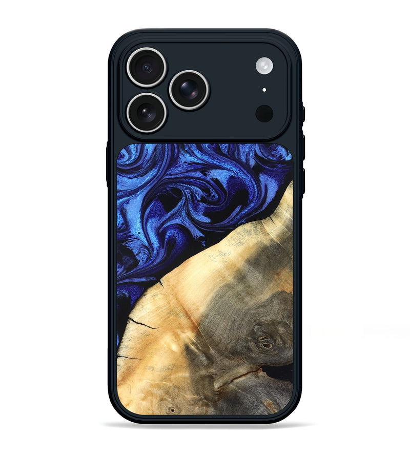iPhone 17 Pro Max Wood Phone Case - Emmet (Blue, 827029)