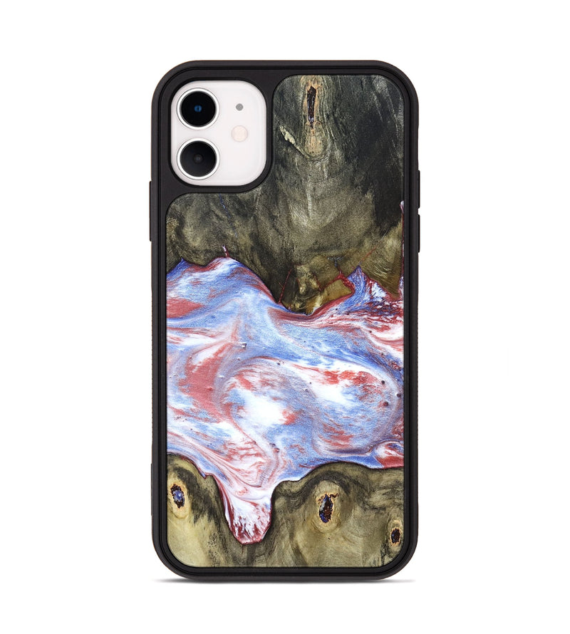 iPhone 11 Wood Phone Case - Easton (Blue, 827030)
