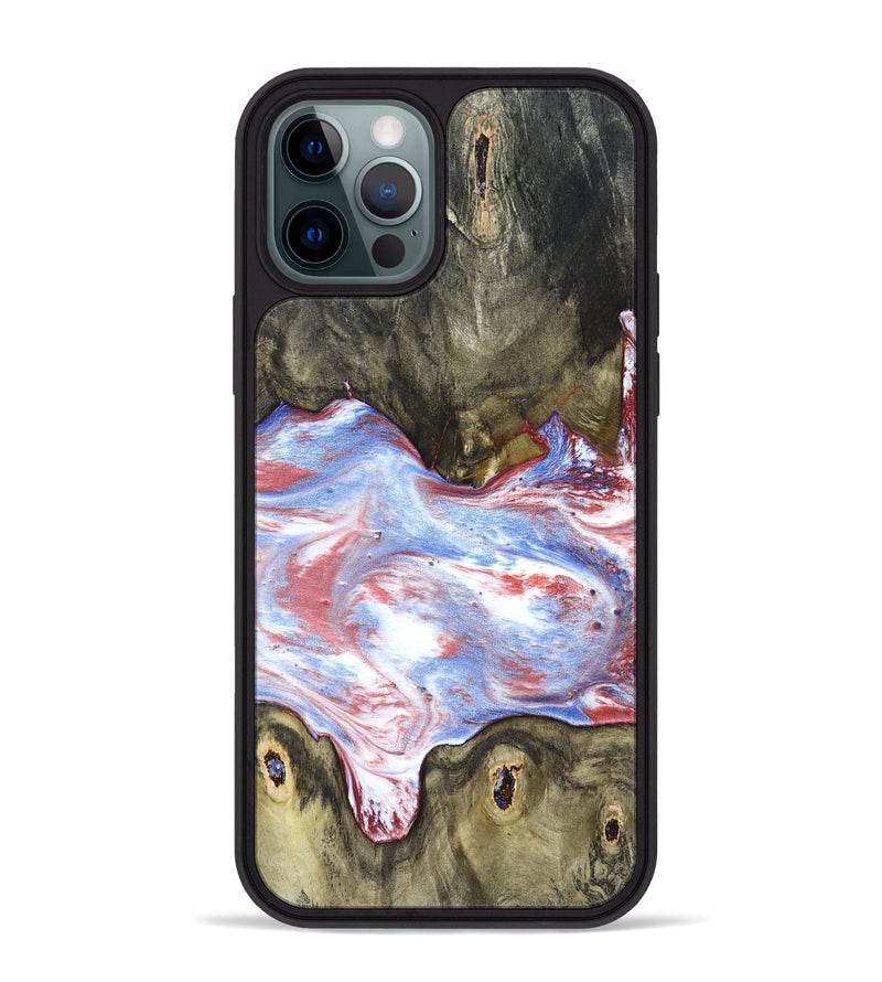 iPhone 12 Pro Max Wood Phone Case - Easton (Blue, 827030)