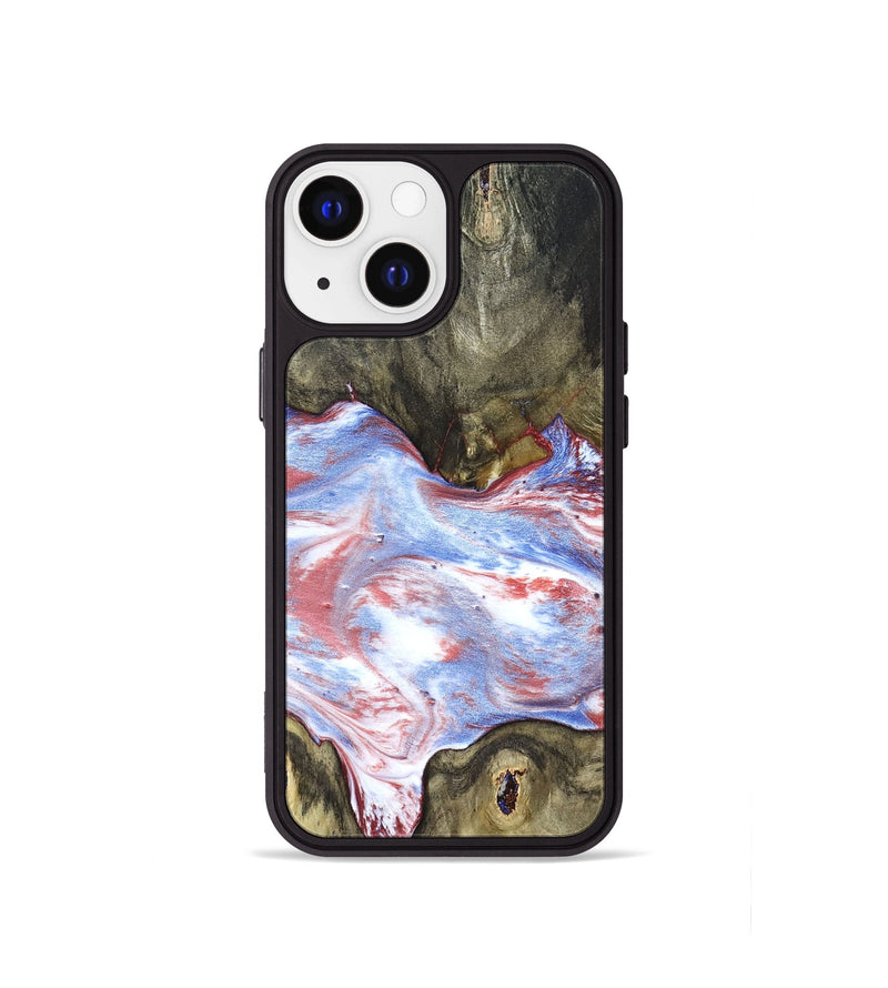 iPhone 13 mini Wood Phone Case - Easton (Blue, 827030)