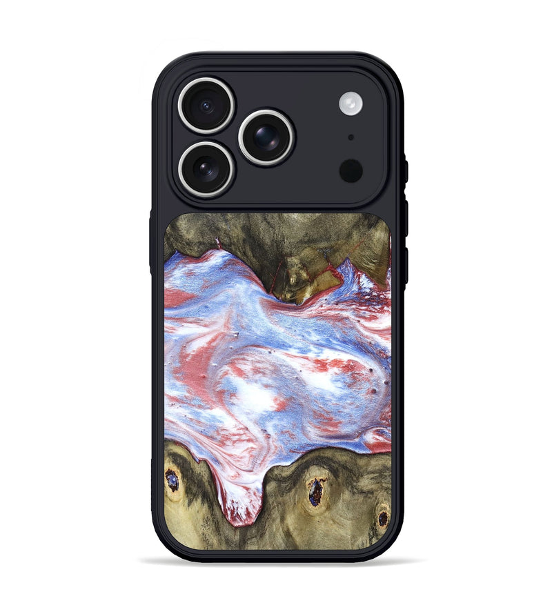 iPhone 17 Pro Wood Phone Case - Easton (Blue, 827030)