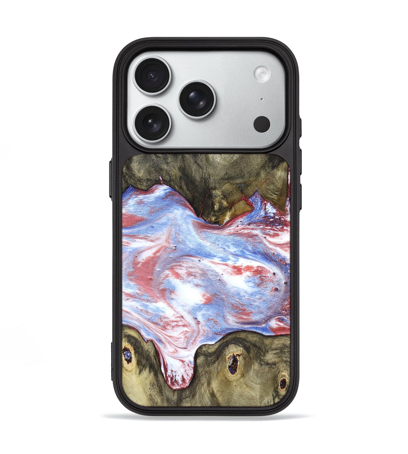 iPhone 18 Pro Wood Phone Case - Easton (Blue, 827030)