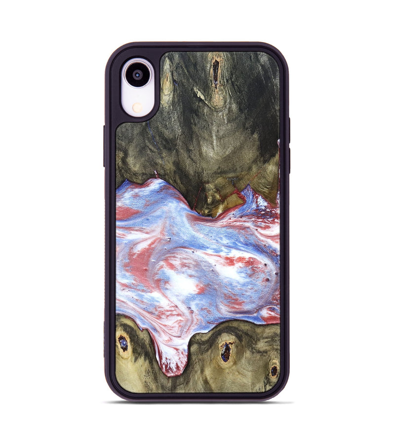 iPhone Xr Wood Phone Case - Easton (Blue, 827030)