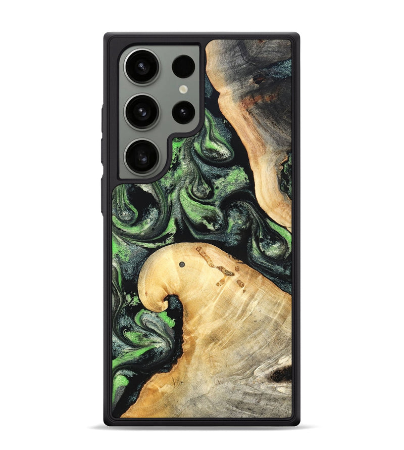 Galaxy S24 Ultra Wood Phone Case - Poppy (Green, 827031)