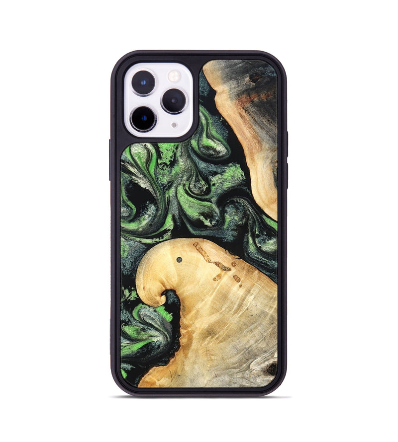 iPhone 11 Pro Wood Phone Case - Poppy (Green, 827031)