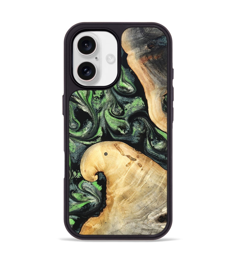 iPhone 17 Wood Phone Case - Poppy (Green, 827031)