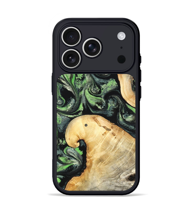 iPhone 17 Pro Wood Phone Case - Poppy (Green, 827031)