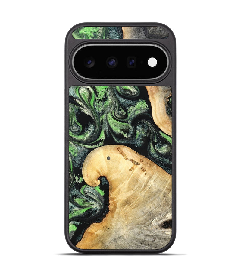 Pixel 11 Wood Phone Case - Poppy (Green, 827031)