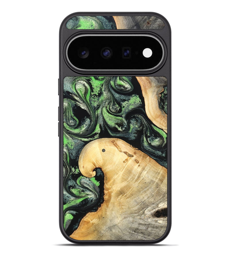 Pixel 11 Pro XL Wood Phone Case - Poppy (Green, 827031)