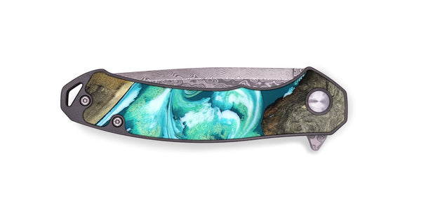 EDC Wood Pocket Knife - Ivory (Green, 827032)