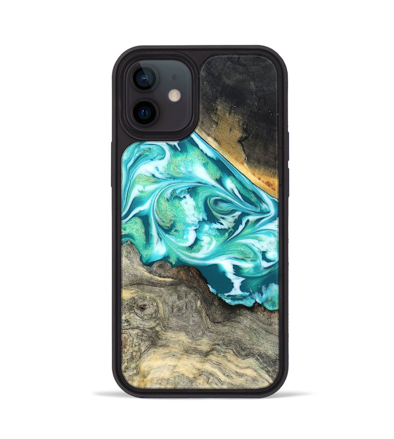 iPhone 12 Wood Phone Case - Ivory (Green, 827032)